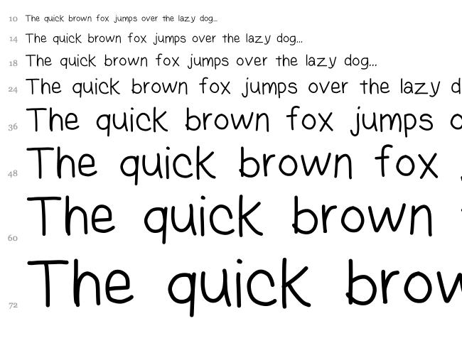 Kasuki Hand font waterfall